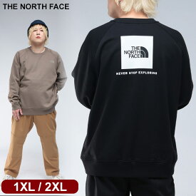 ノースフェイス トレーナー メンズ 大きいサイズ スウェット 1XL 2XL ボックスロゴ バックプリント Raglan Redbox Sweatshirt ラグランレッドボックス トップス 黒 THE NORTH FACE