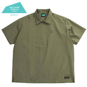 ySʒ L LLzSALVAGE PUBLIC Kolepa Tx[WpubNRp  |Vc L LL 傫TCY Y hCbV n[tWbv Half-Zip Polo S/S L-LL Y St gbvX nC @\