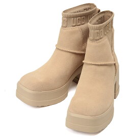 アグ ブーツ 靴 UGG レディース ニットゴア ロゴ ショートブーツ 厚底 盛れる レザー スクエアトゥ モクシー チェルシー サンド Moxy Chelsea UGGL1171475 ブランド シンプル 大人 かわいい ギャル
