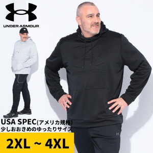 UNDER ARMOUR A_[A[}[ XEFbgp[J[ 2XL 3XL 傫TCY Y LOOSE Svg N t[X gbvX vp[J[ g[jO O[ ubN