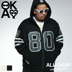 スウェットパーカー メンズ 大きいサイズ ジップパーカースエット ストリート ナンバープリント フルジップ トップス フード ゆったり オーバーサイズ ヒップホップ カジュアル 1XL 2XL 3XL ALL OKAY オールオーケー サカゼン