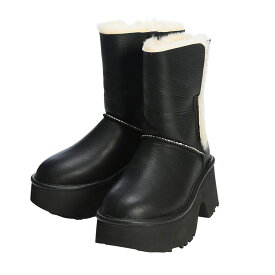 アグ ムートンブーツ 靴 UGG レディース ショート ムートンブーツ エスミー レザー ブーツ 厚底 本革 シューズ Esmee Leather Boot UGGL1172590 ブランド ギフト もこもこ かわいい シンプル ギャル