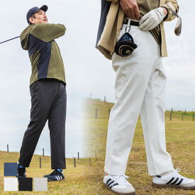 ノータック パンツ 100 105 110 115 120 125 130 140cm GOLF ストレッチ シャーリング ボトムス ロングパンツ ゴルフ シンプル 楽 メンズ 大きいサイズ カジュアル リラックスシーン 着回し力 デイリーコーディネート 白 黒 ベージュ ブルー
