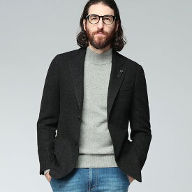 ラルディーニ ジャケット アウター LARDINI メンズ シングル 2ツ釦 ニット ジャケット テーラード カジュアルジャケット LIKNIT LDLKJ5Q15J6504 ブランド 大人 シンプル きれいめ ビジカジ