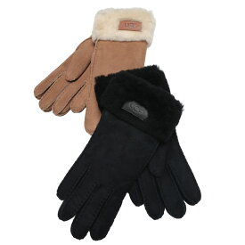 アグ 手袋 レディース UGG ロゴ シープスキン ファー ターン カフ グローブ TURN CUFF GLOVE UGGL17369 ブランド 小物 ブラック ブラウン プレゼント ギフト