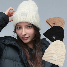 アグ ニット帽 レディース UGG ロゴ リブ ニット キャップ CHUNKY RIB BEANIE チャンキー リブ ビーニー UGGL20061 ブランド 帽子 ホワイト ブラック ブラウン プレゼント ギフト