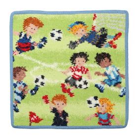 フェイラー ハンカチ レディース FEILER 綿100％ シュニール織 サッカー柄 ハンドタオル サッカー タオルハンカチ SOCCER FEILER21 ブランド 小物 ギフト プレゼント