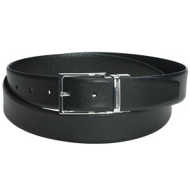エンポリオアルマーニ メンズ ベルト EMPORIO ARMANI ロゴ リバーシブル サフィアーノレザー ピンバックル 本革 ビジネス ベルト EAEM5540AF24909 ブランド 小物 ブラック プレゼント ギフト