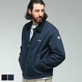 モンクレール メンズ ジャケット MONCLER カレッジ ロゴ フルジップ ブルゾン ARINELL アリネル MCARINELL5 ブランド アウター ネイビー