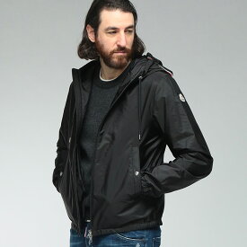 モンクレール メンズ ジャケット MONCLER ロゴ ワンポイント ナイロン フルジップ パーカー GRIMPEURS グリンパー MCGRIMPEURS6 ブランド アウター ブラック