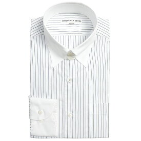 ワイシャツ 長袖 メンズ 日本製 綿100％ 幅広クレリック タブカラー ドレスシャツ SARTORIA DEL GROSSO (サルトリアデルグロッソ) 526107