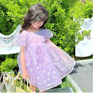 チュール ワンピース キッズ ドレス 子供 ドレス 半袖 チュール 女の子 子供服 こども服 子ども服 子ども ドレス 無地 プチプラ 夏 90cm 100cm 110cm 120cm 130cm ピアノ発表会 結婚式 音楽会 演奏会