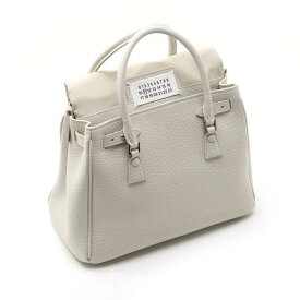 MAISON MARGIELA｜メゾン マルジェラ 5AC 2WAY BAG S56WD0071 P0396 T2003 ホワイト グレー カレンダーロゴ ファイブ エー シー ハンド トート ショルダー レディース バッグ 肩掛け 斜め掛け レザー マルジェラ バッグ イタリア製【送料無料】【楽天海外通販】【正規品】