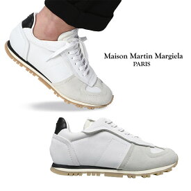 MAISON MARGIELA｜メゾン マルジェラ ランナー スニーカー S57WS0373 P3976 ランニング スニーカー スエード レザー ローカット シューズ メンズ 白 ホワイト 靴 本革 ナンバーロゴ 4 ステッチ イタリア製【送料無料】【楽天海外通販】【正規品】