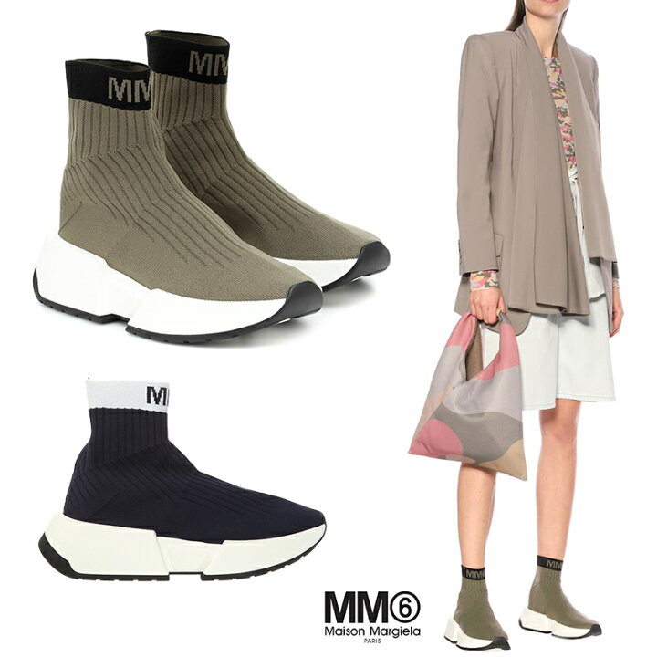 楽天市場】MM6 MAISON MARGIELA｜MM6ロゴソックススニーカー S59WS0093 