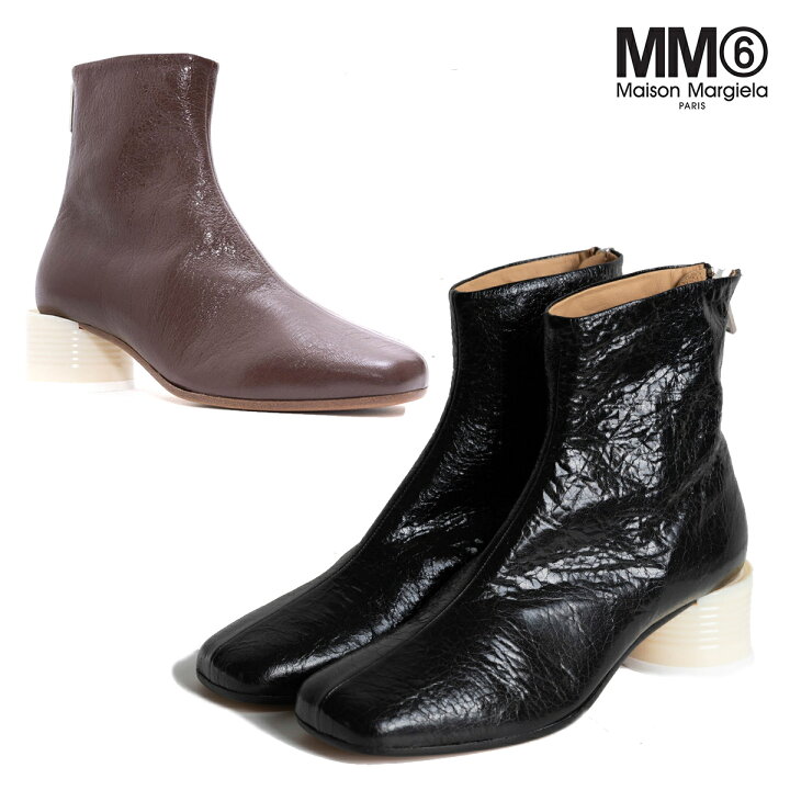 楽天市場】MAISON MARGIELA｜MM6 ロゴ ヒール ブーツ S40WU0260 P3754 
