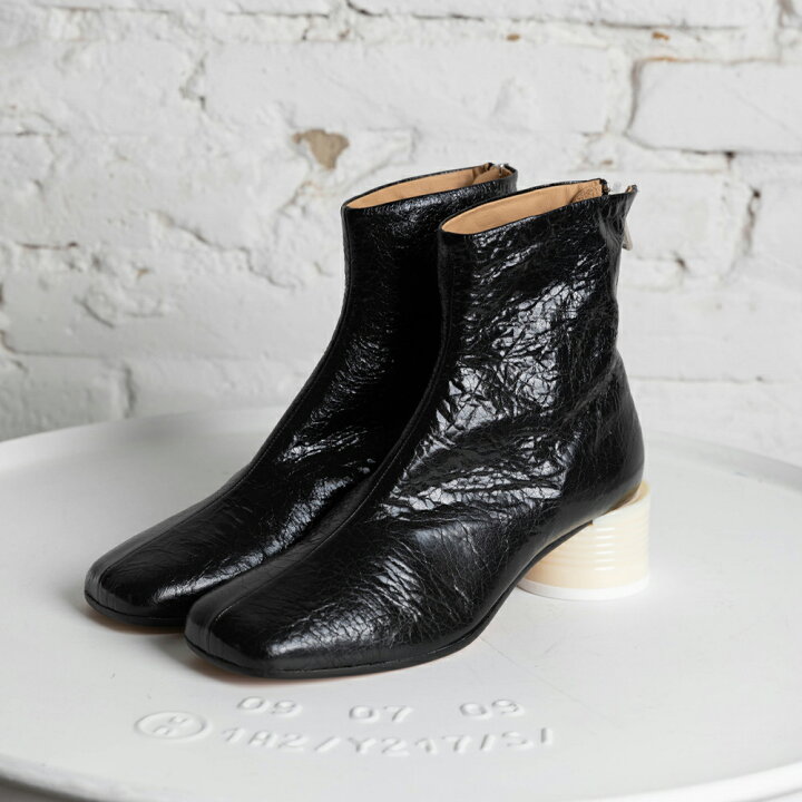 楽天市場】MAISON MARGIELA｜MM6 ロゴ ヒール ブーツ S40WU0260 P3754 