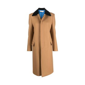 MARNI｜マルニ brown wool coat with velvet collar ベルベット カラー ウールコート CPMA0203QU UTW967【送料無料】【関税なし】【楽天海外通販】【正規品】