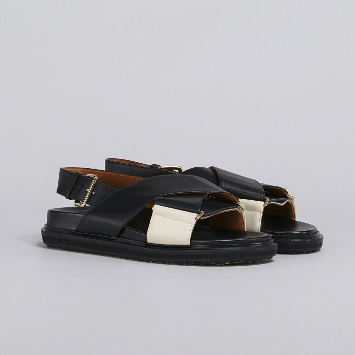 楽天市場】MARNI｜マルニ カーフスキン クロス スタイル サンダル 