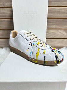 MAISON MARGIELA|メゾン マルジェラ レディース Replica スニーカー S58WS0101 P1892 961 ホワイト ペイントスプラッター イタリア製【送料無料】【関税なし】【楽天海外通販】【正規品】