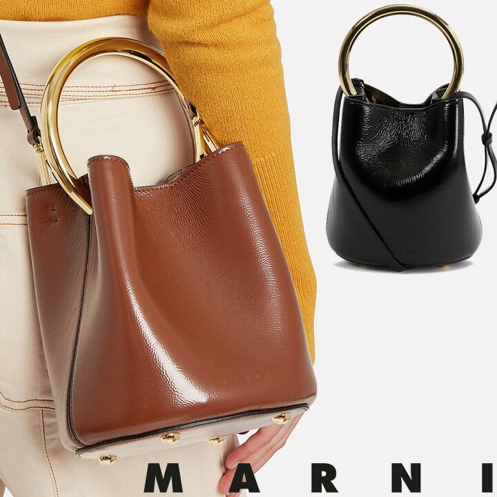 楽天市場】マルニ MARNI PANNIER トップ ハンドル バッグ 2way 