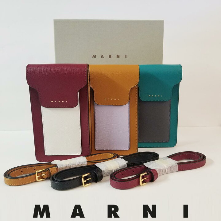 楽天市場】マルニ MARNI ショルダー スマホ ポーチ TEMO0005U7 LV520  