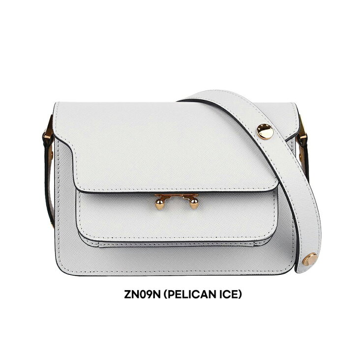 楽天市場】マルニ MARNI カーフスキン バッグ TRUNK ミニ SBMPS01NO1  