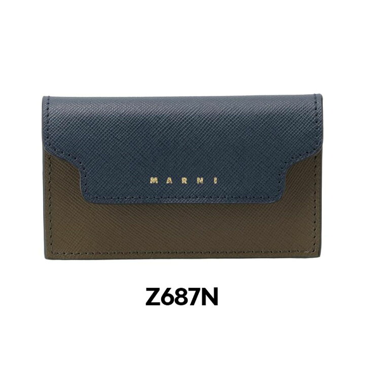 楽天市場】マルニ MARNI サフィアーノ カーフスキン 名刺入れ  