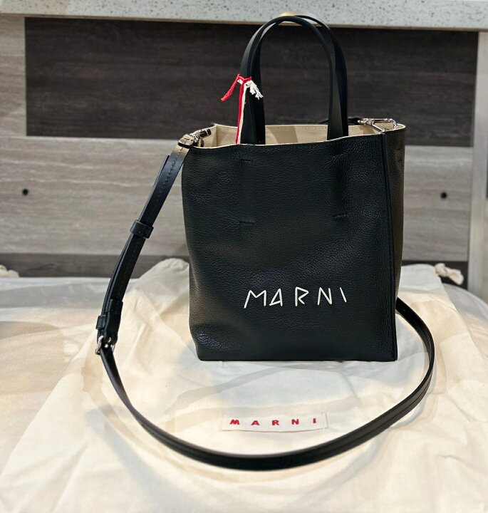 楽天市場】MARNI｜マルニ マルニ ショルダー付 スモール トートバッグ 