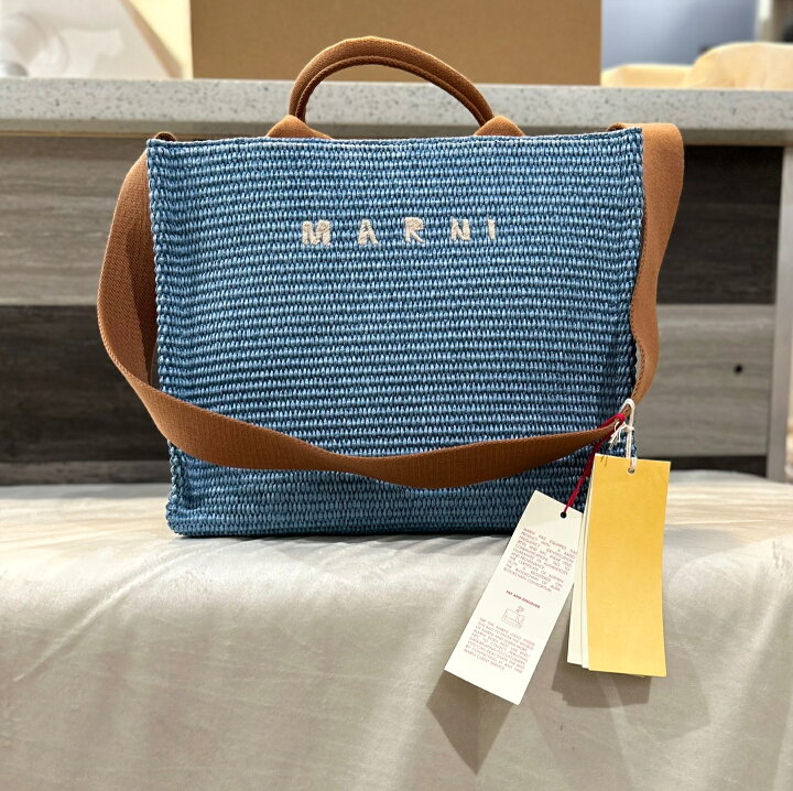 楽天市場】MARNI｜マルニ EAST WEST スモール トートバッグ SHMP0077Q0  