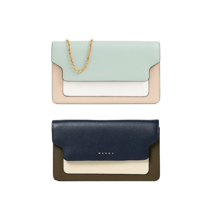 楽天市場】MARNI｜マルニ レザー チェーンウォレット PFMO0085U1 LV520 