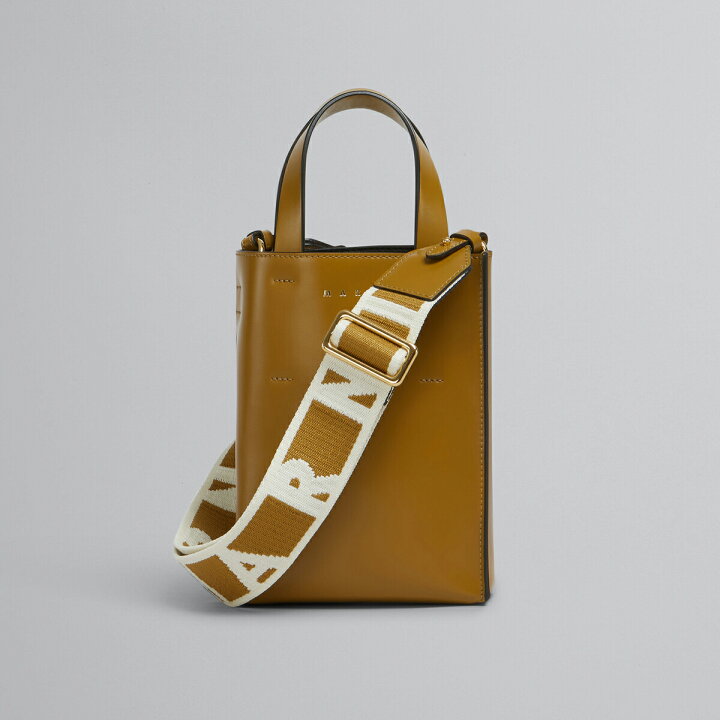 楽天市場】MARNI｜マルニ ロゴ入り ストラップ付 Museo トートバッグ 