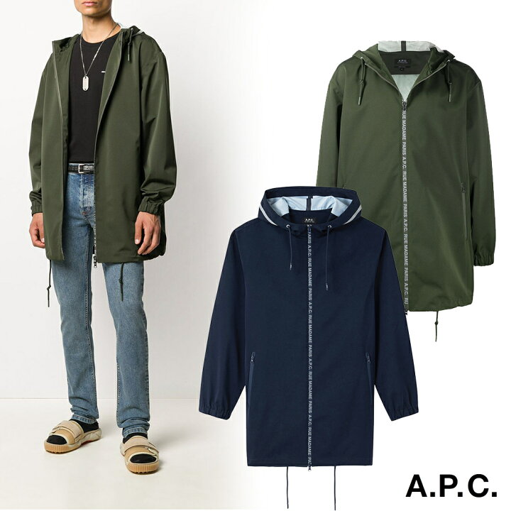 楽天市場】A.P.C｜アーペーセー Philip ロングウインドブレーカー  