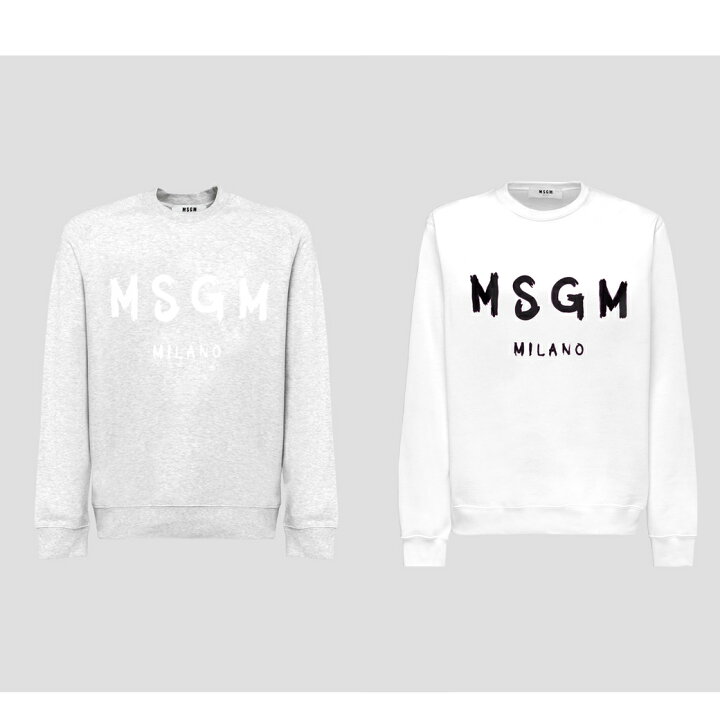 楽天市場】MSGM｜エムエスジイエム FELPA GIROCOLLO CON LOGO 