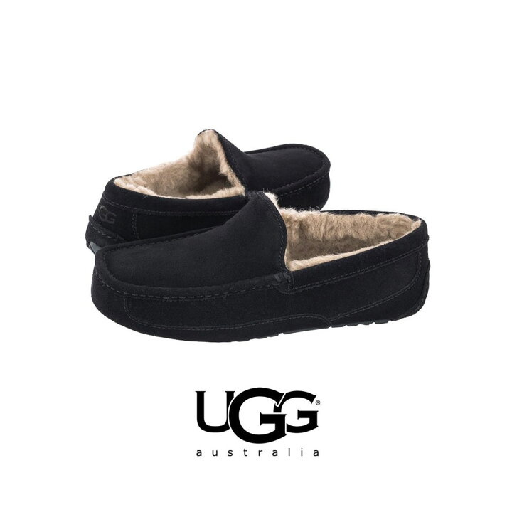 楽天市場】UGG｜アグ メンズ モカシン ムートン ASCOT アスコット 