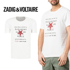 ZADIG & VOLTAIRE｜ザディグ エ ヴォルテール TED SATURDAY メンズ 半袖Tシャツ SHTR1802H メンズファッション【送料無料】【楽天海外通販】【正規品】