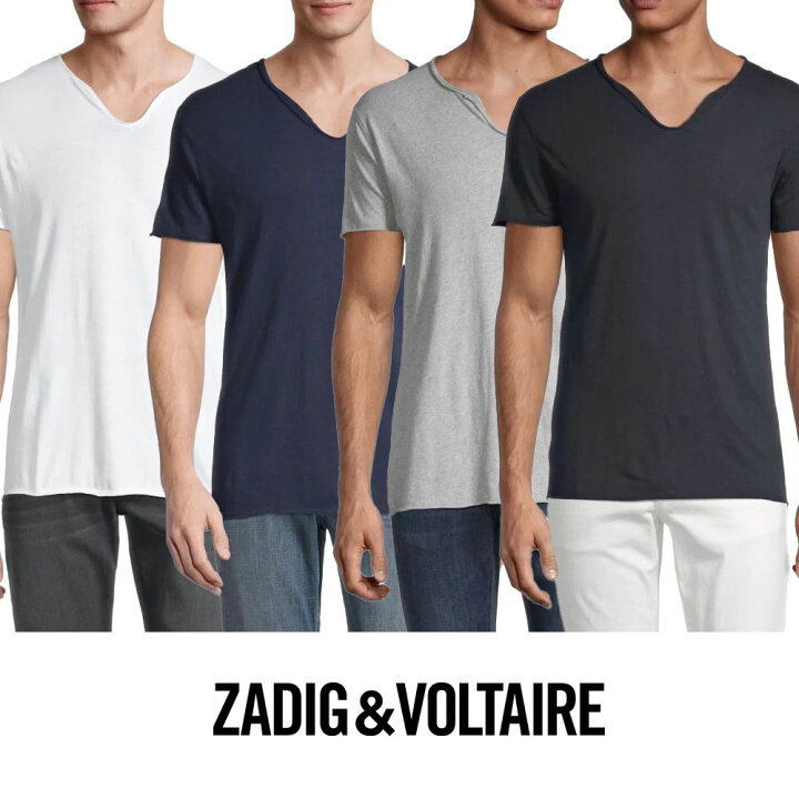 楽天市場 Zadig Voltaire ザディグ エ ヴォルテール Monas メンズ 半袖tシャツ Sets7409h メンズファッション 送料無料 楽天海外通販 正規品 Btnc