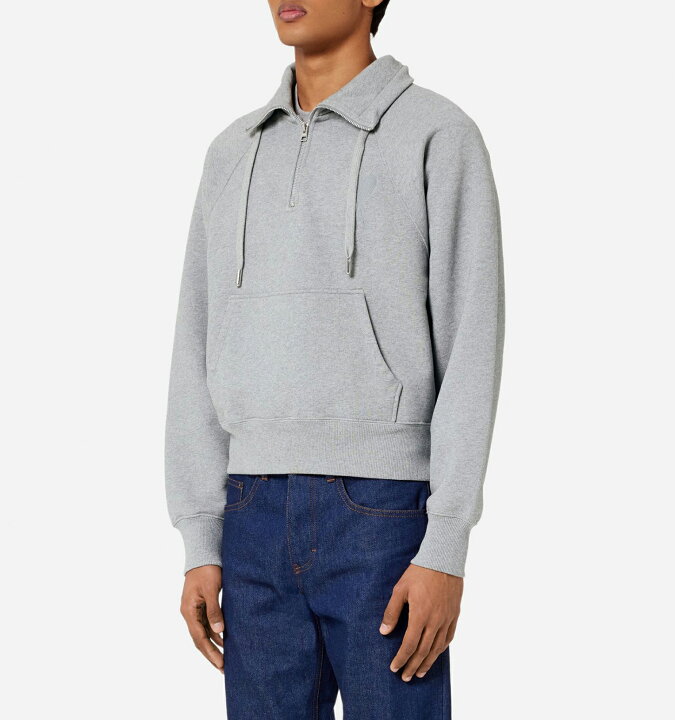 楽天市場】AMI PARIS｜アミパリス フリース ハーフジップ スウェット  