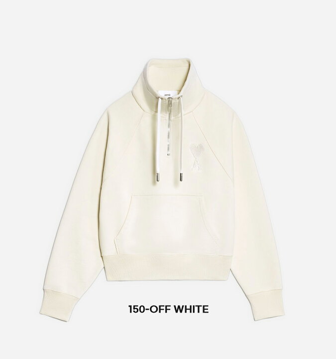 楽天市場】AMI PARIS｜アミパリス フリース ハーフジップ スウェット  