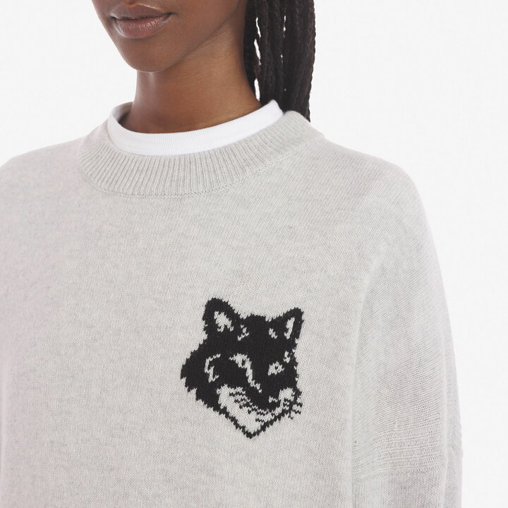 楽天市場】Maison Kitsune｜メゾンキツネ フォックスヘッド ニット 