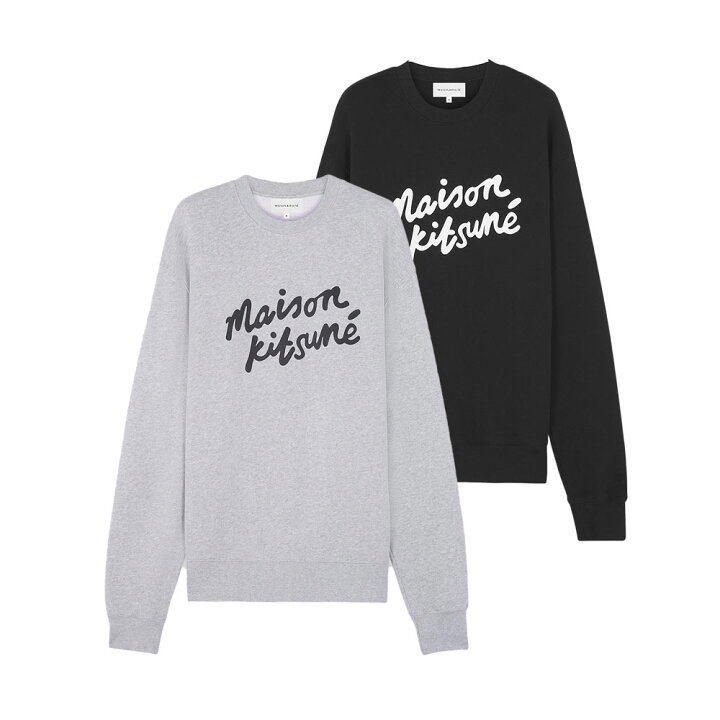 楽天市場】Maison Kitsune｜メゾンキツネ HANDWRITING ロゴ入り 