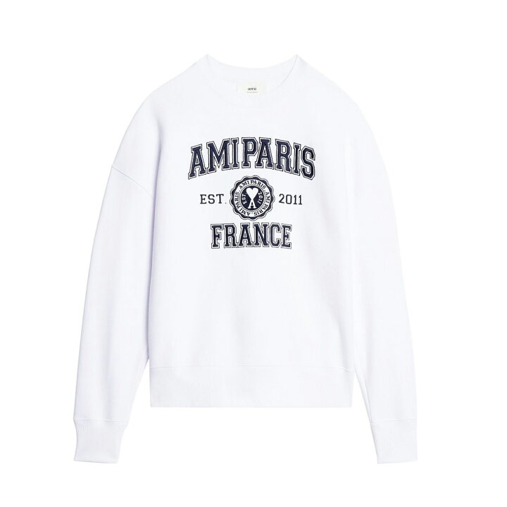 楽天市場】AMI PARIS｜アミパリス ロゴ クルーネック スウェットシャツ 