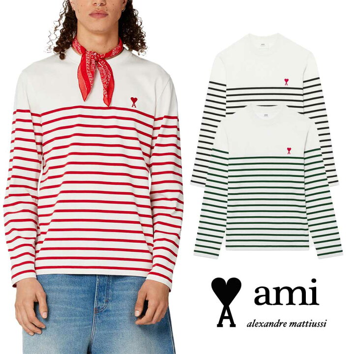 楽天市場】AMI PARIS｜アミパリス ブルトンストライプ Tシャツ ユニ ｜長袖