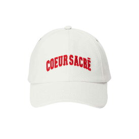 AMI PARIS｜アミパリス COEUR SACRE エンブロイダリー キャップ UCP002.CO0033 WHITE UNISEX CAP【送料無料】【関税なし】【楽天海外通販】【正規品】