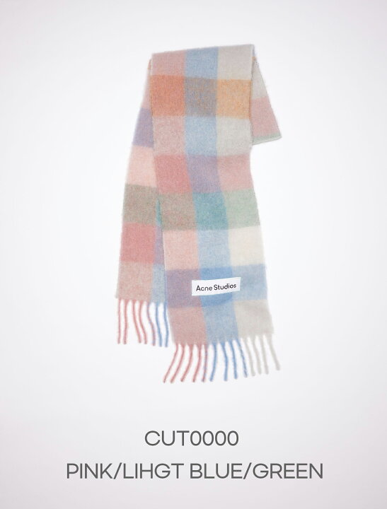 楽天市場】アクネストゥディオズ ACNE STUDIOS モヘアチェックスカーフ  