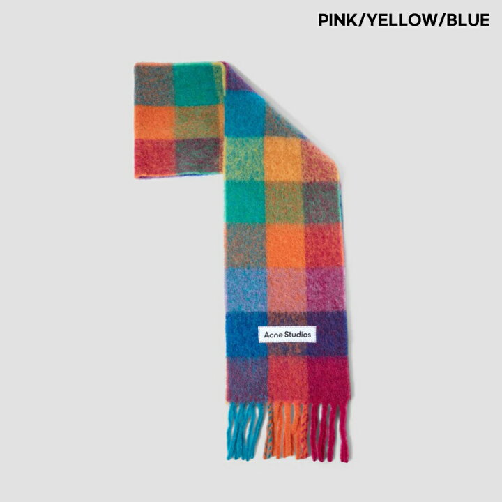 楽天市場】アクネストゥディオズ ACNE STUDIOS モヘアチェックスカーフ  