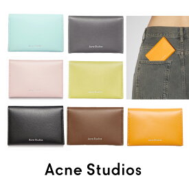 アクネストゥディオズ ACNE STUDIOS バイフォールド カードホルダー 全9色 レザー カードケース 2つ折り FN-UX-SLGS000104 名刺入れ 【送料無料】【楽天海外通販】【正規品】