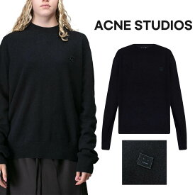 ACNE STUDIOS｜アクネストゥディオズ クルーネックセーター ユニセックス FA-UX-KNIT000033 ニット 長袖 ブラック【送料無料】【関税なし】【楽天海外通販】【正規品】