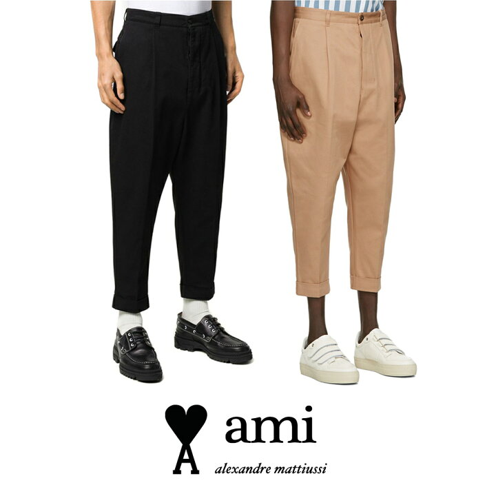 楽天市場】AMI PARIS｜アミパリ アミパリ メンズ コットン スラックス 