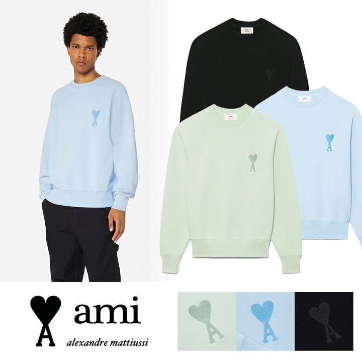 楽天市場】AMI PARIS｜アミパリ コットン スウェットTシャツ USW002  